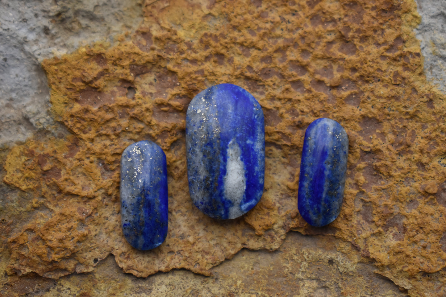 Set Lapis Lazuli Oval- Afganistan