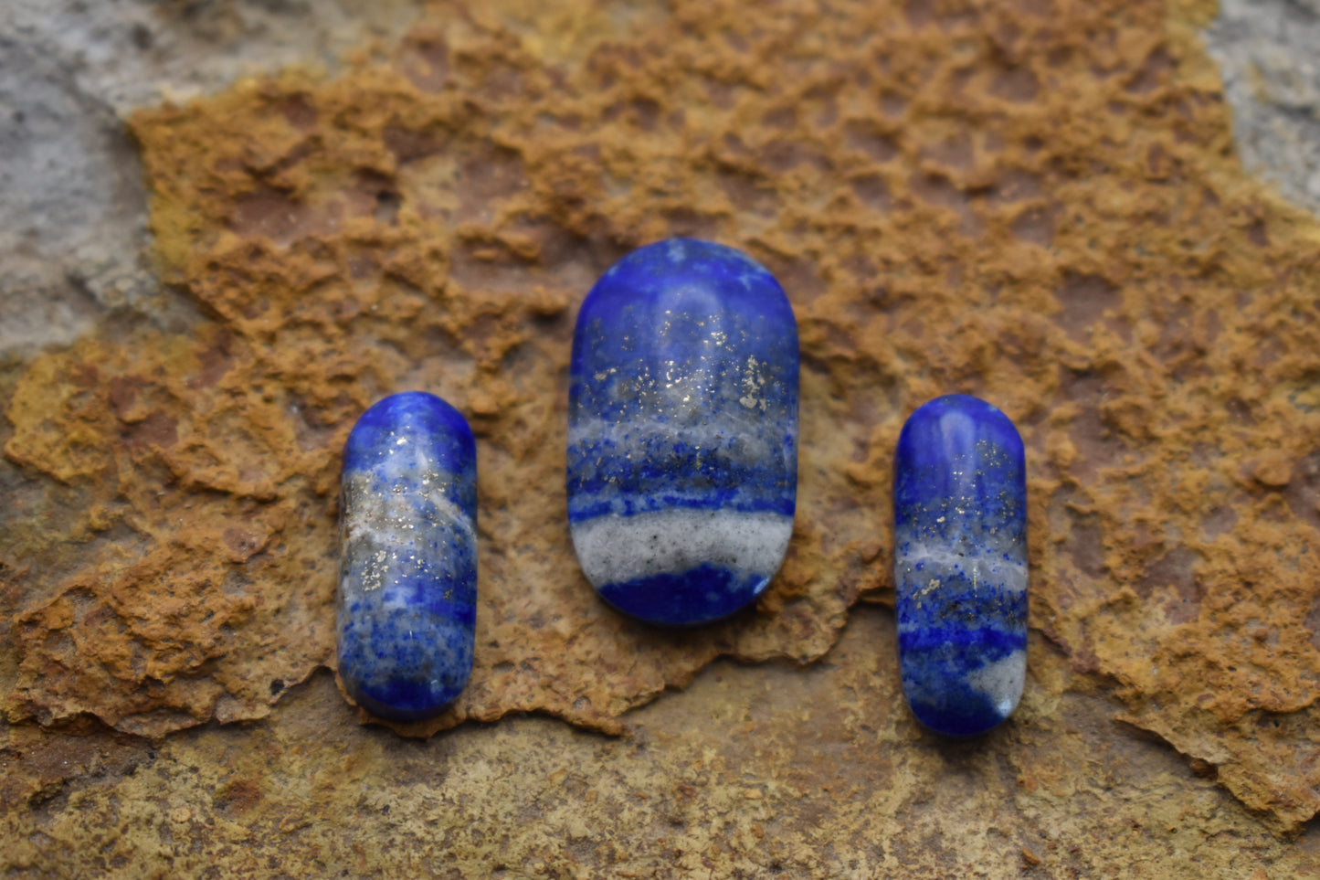 Set Lapis Lazuli Oval- Afganistan